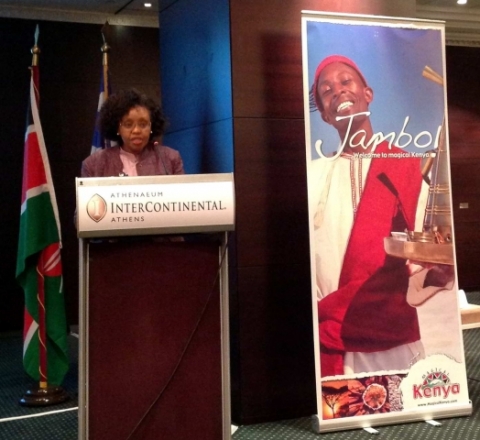 H.E. Mrs. Phyllis Kandie speaks at Hellas Kenya Business Forum
