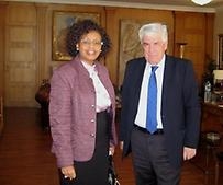 H.E. Mrs Phyllis J. Kandie with H.E. Mr. Athanassios Tsaftaris