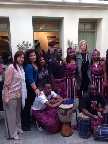 The Honorary Consul with members of Sophia Foundation and the music group Africa Voice