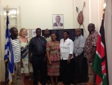 Kenyan delegation in Hon.Consulate in Athens June 2014